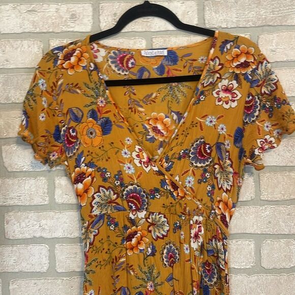 Patrons of Peace Floral Maxi Dress Size S - Picture 4 of 9